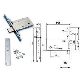 Yale 6803r/sa Serratura Tradizionale D/M 70mm