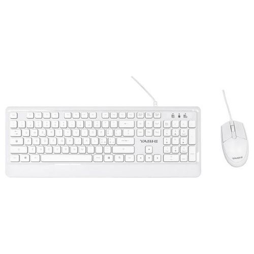 Exclusive MY536 Set Mouse e Tastiera Usb Bianco