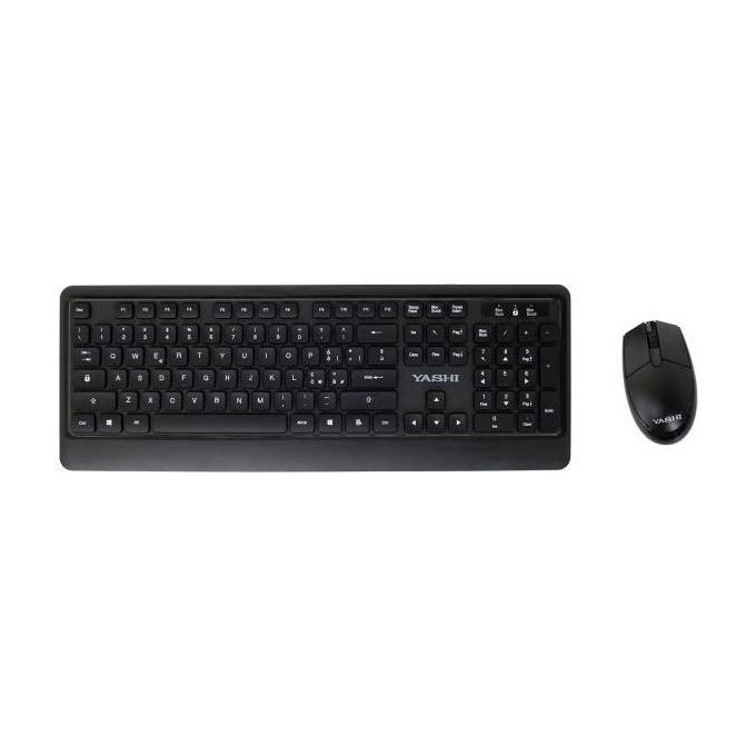 Yashi MY537 Kit Professionale Tastiera e Mouse Wireless Nero