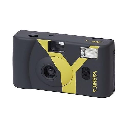 Yashica MF1 Fotocamera Ricaricabile Set con Pellicola Grigio