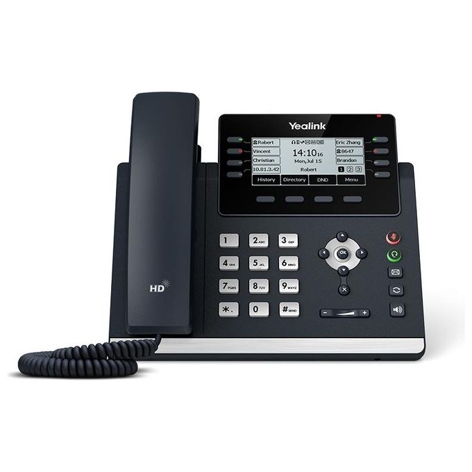 Yealink Telefonia SIP-T43U Telefono IP Bluetooth e Wi-FI