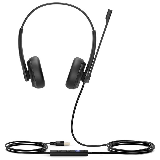Yealink 1308043 UH34 Dual Teams Auricolare Cablato USB Tipo A Nero