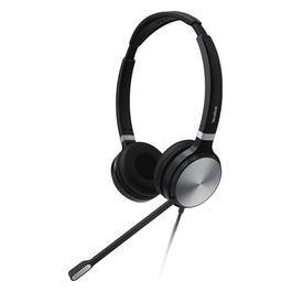 UH36 Dual Cuffia Padiglione Auricolare Connettore 3.5mm Usb Tipo A Nero/Argento
