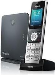 Yealink W60P Telefono IP Nero/Argento Cornetta Wireless Tft