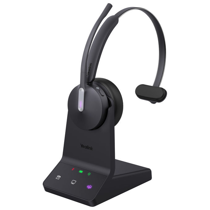 Yealink WH64 Mono Auricolare Wireless Bluetooth Nero Teams