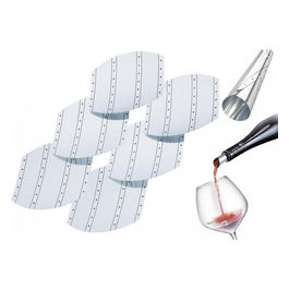 6 Versatori Wine Stopper Alluminio Eva
