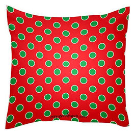 Federa Cuscino Natale Pois Modello Rosso 40x46