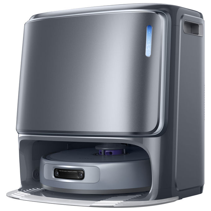 Narwal freo z10 ultra robot aspirapolvere lavapavimenti forza aspirazione 18.000pa wi-fi lavaggio con acqua calda grey