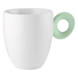 Mug Elegante in Porcellana con Manico Bicolore