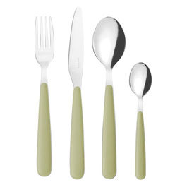 Posate Colorate in Acciaio Inox Set da 24 Pezzi