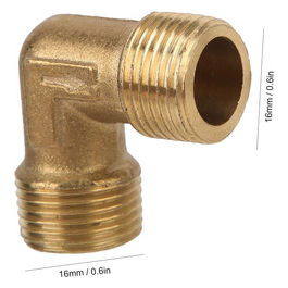 Raccordo Compressore Giunzione a L in Ottone Nichelato