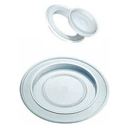 Rosone Coperchio Smaltato Bianco 20cm