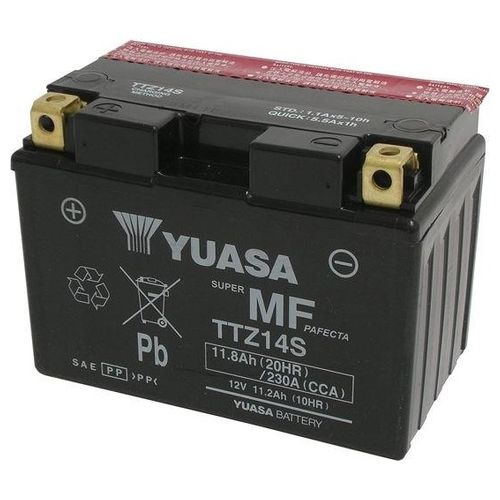 Batteria Moto Yuasa TTZ14S-BS sigillata (con acido a corredo)