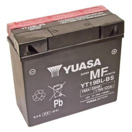 Batteria Moto Yuasa YT19BL-BS tipo MF a limitata autoscarica (con acido a corredo)