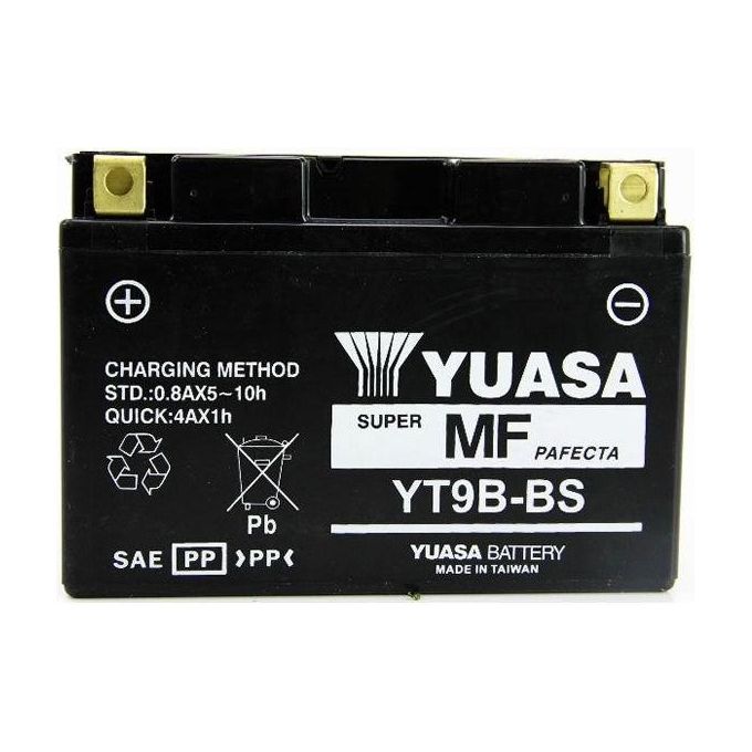 Batteria Moto Yuasa YT9B-BS tipo MF Sigillata Precaricata