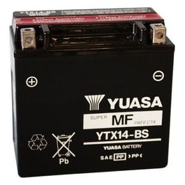 Batteria Moto Yuasa YTX14-BS tipo MF a limitata autoscarica (con acido a corredo)