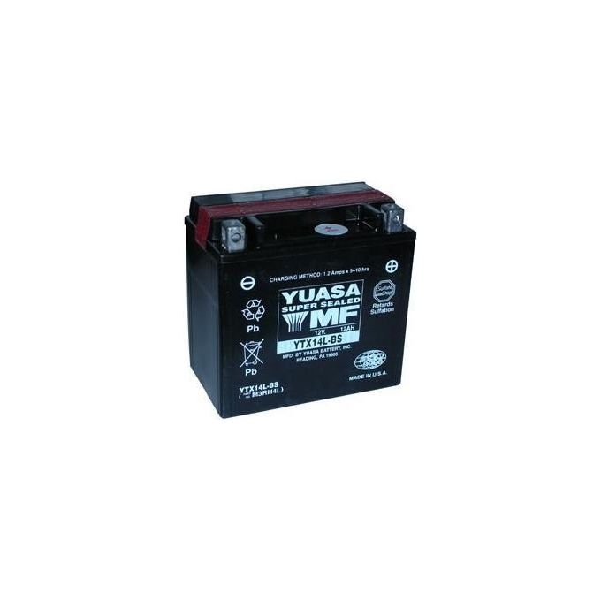 Batteria Moto Yuasa YTX14L-BS tipo MF a limitata autoscarica (con acido a corredo)