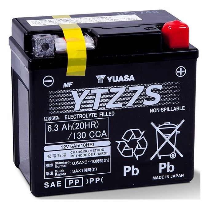 Batteria Moto Yuasa YTZ7S tipo MF Sigillata Precaricata Ermetica