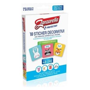 Zanzarella Antizanzare 24 Sticker Adesivi per Adulti e Bambini