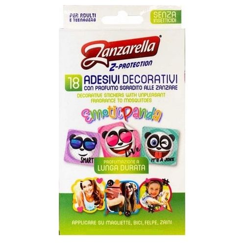 Zanzarella Antizanzare Z-Protection 24 Sticker Adesivi per Adulti e Teenagers