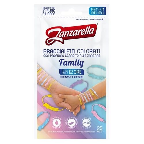 Zanzarella Bracciale Antizanzare Family 25 Pezzi