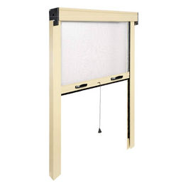 Zanzariera avvolgibile verticale per finestra bianca alluminio 80x170 cm riducibile