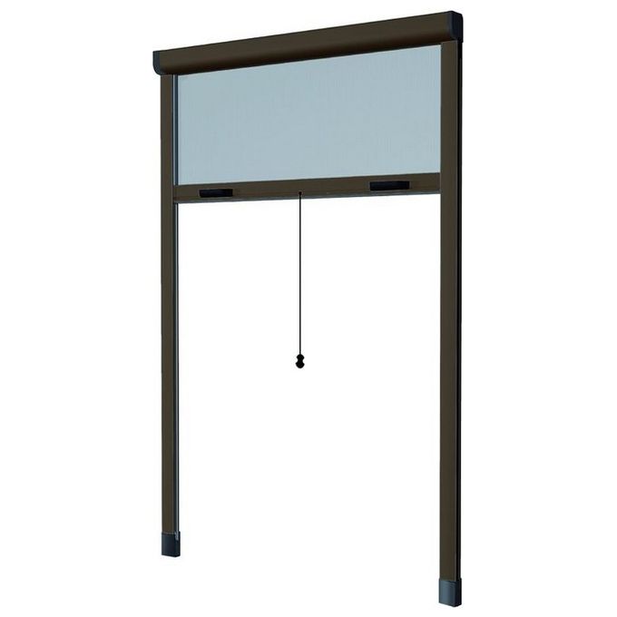 Zanzariere Alluminio Hu-Firma Verticale Marrone cm. 80x170