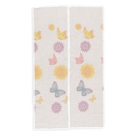 Zanzibar Zanzariera magnetica per porta interilene decoro girasoli 240x140 cm