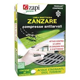 Zapi 20 Compresse Antizanzare Antilarvali Acque Stagnanti Vasi Tombini