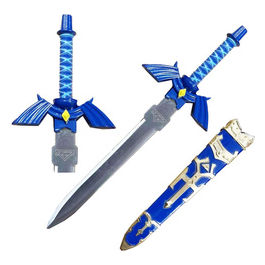 Zelda, Spada Ornamentale, Ispirata alla Spada Blu Master di Link, Acciaio, 100cm