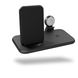 Zens Stand Ricarica Wireless 4-in-1 Alluminio