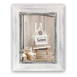 Athis Cornice Portafoto Bianco 15x20cm in Legno