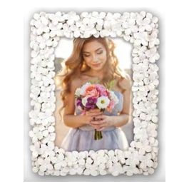Blumen Cornice Portafoto 15x20cm Bianco