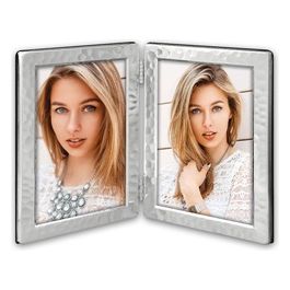 Cornice Portafoto Argento Frame 2x10x15cm in Metallo
