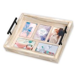 Photo Tray Conero Cornice Portafoto 37x32cm in Legno 5x10x15cm