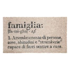 Zerbino 70x40 cm in cocco fondo antiscivolo,Famiglia, Victionary