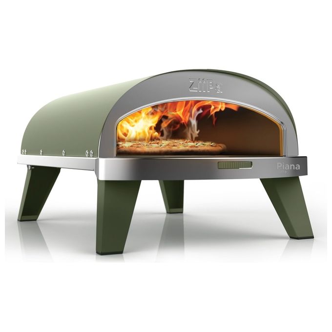 Ziipa Piana Forno a Gas per Pizza Colore Eucaliptus