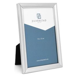Perlrand Silber Cornice Portafoto 10x15cm in Metallo