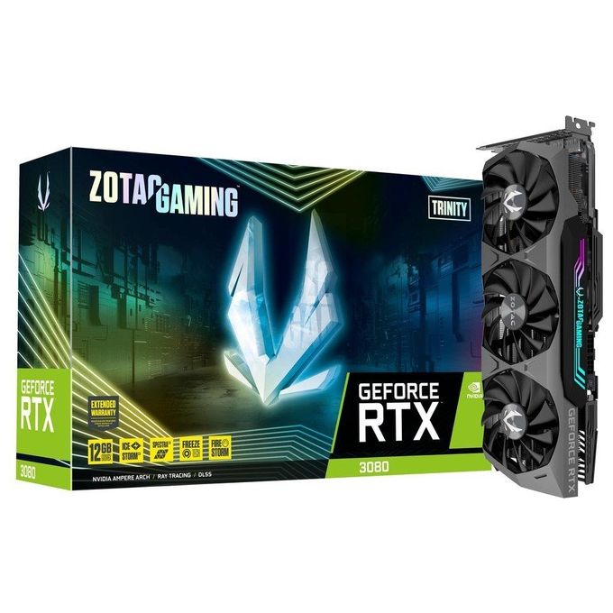 Zotac ZT-A30820D-10PLHR GeForce RTX 3080 Trinity LHR 12GB GDDR6X HDMI/3*DP PCi Ex 4.0 16x