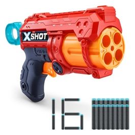 X-Shot Excel Fury 4 con Tamburo Automatico e 16 Dardi