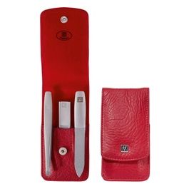 TWINOX    custodia bottone a press., rosso, 3 pz.