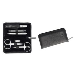 TWINOX Yak Set Manicure e Pedicure Custodia Cerniera Lampo Nero 3 Pezzi