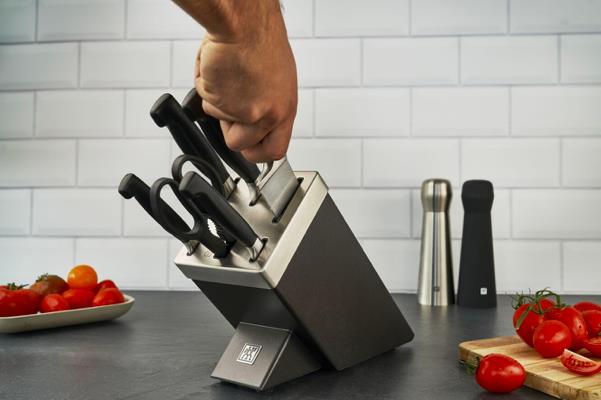 Zwilling Vier Sterne Ceppo Portacoltelli 7 Pezzi Nero