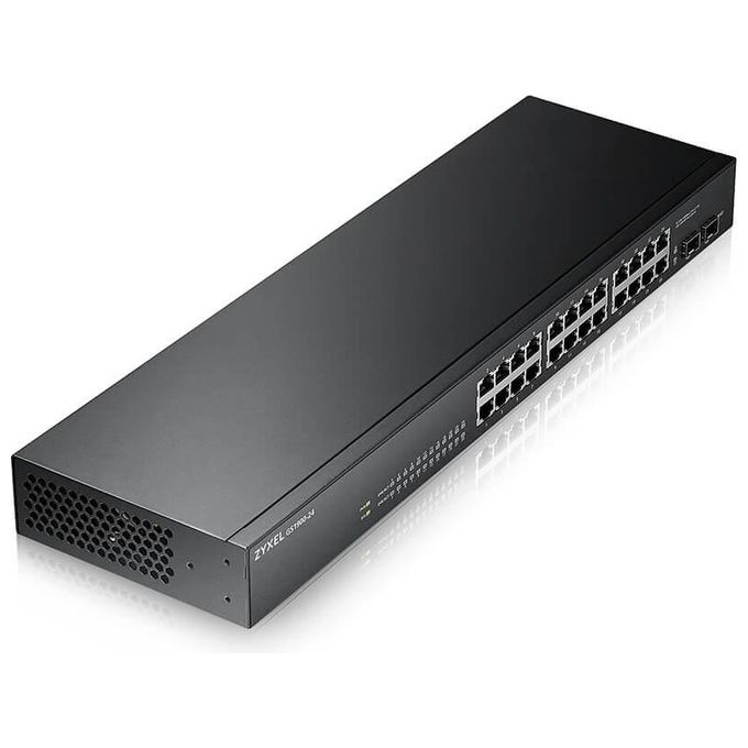 Zyxel GS-1900-24 v2 Gestito L2 Gigabit Ethernet 10/100/1000 1U Nero