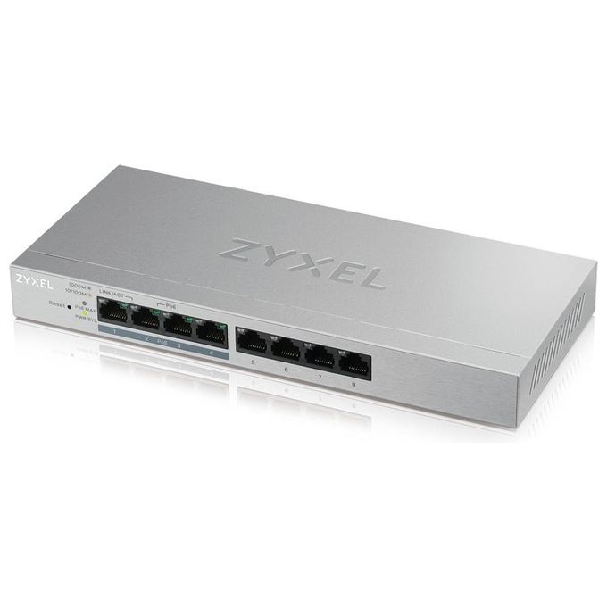 Zyxel GS1200-8HP v2 Switch Gestito 4 x 10/100/1000 + 4 x 10/100/1000 PoE+ Desktop PoE+ 60W