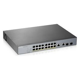 Zyxel GS1350-18HP-EU0101F Switch di Rete Gestito L2 Gigabit Ethernet 10/100/1000 Grigio Supporto Power over Ethernet