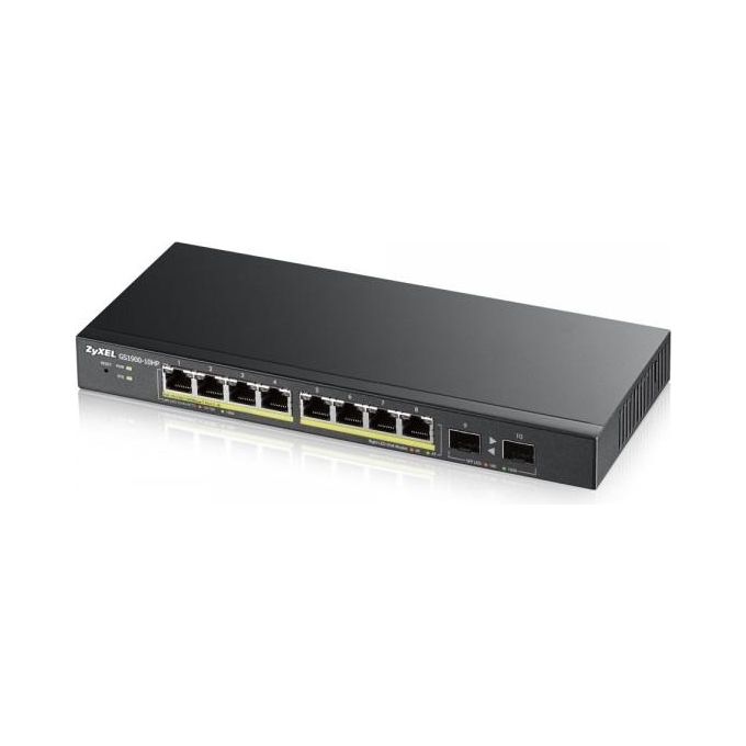 Zyxel GS1900-8HP V3 Poe Gestito L2 Gigabit Ethernet 10/100/1000 Supporto Power Over Ethernet Nero