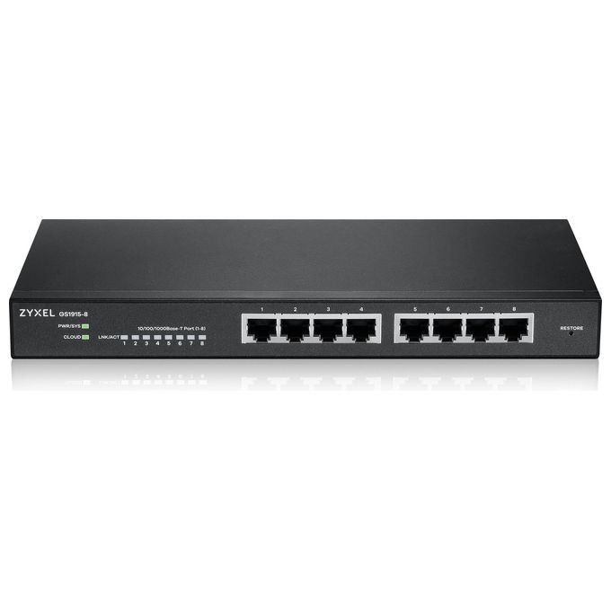 Zyxel GS1915-8 Switch Gestito L2 Gigabit Ethernet 10/100/1000 Nero