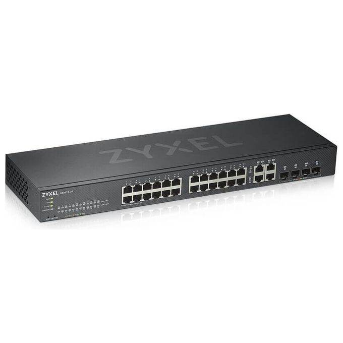 Zyxel GS1920-24v2 Switch Intelligente 24x10/100/1000 + 4 x Combo Gigabit SFP Montabile su Rack