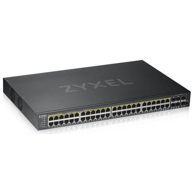Zyxel GS1920-48HPv2 Switch Intelligente 48 x 10/100/1000 PoE+ + 4 x Combo Gigabit SFP + 2 x Gigabit SFP Montabile su Rack PoE+ 375W
